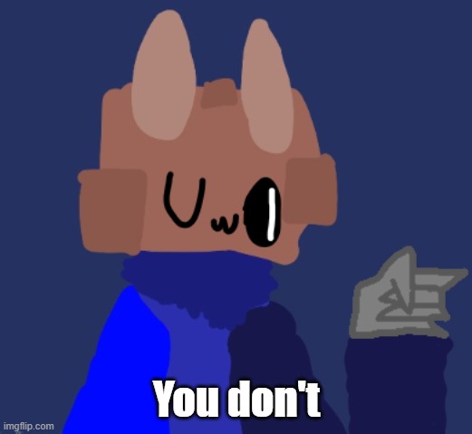 You don't | made w/ Imgflip meme maker