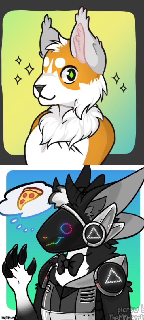 New challenge, draw my OC’s! Orange one’s name : dusky , proto’s name : Oreo | image tagged in oreo,dusky,oc,challange,draw them | made w/ Imgflip meme maker