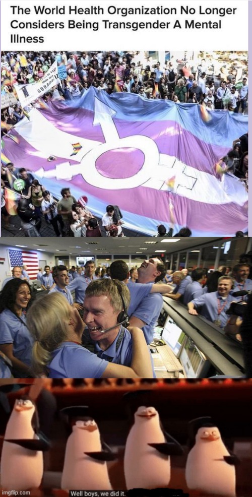 image tagged in nasa employee hugging,well boys we did it | made w/ Imgflip meme maker