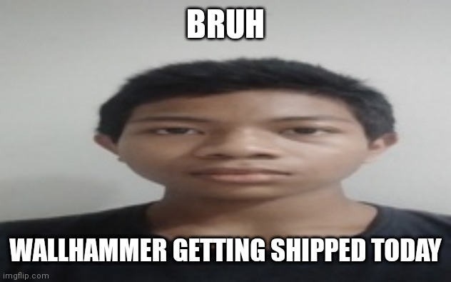 Akif | BRUH; WALLHAMMER GETTING SHIPPED TODAY | image tagged in akif | made w/ Imgflip meme maker