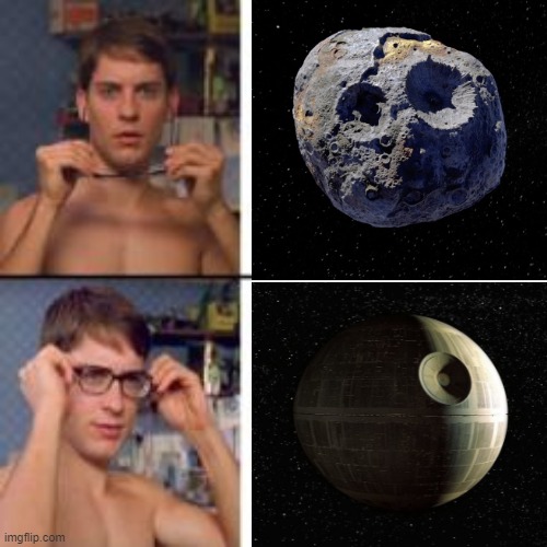 don't look up | image tagged in asteroid,death star | made w/ Imgflip meme maker