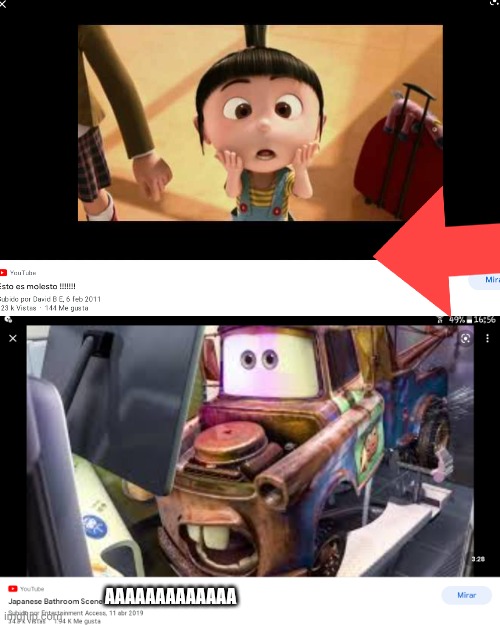 DONT WATCH AGNES ANNOYING SOUNDS | AAAAAAAAAAAAA | image tagged in cars,despicable me,among us,numberblocks | made w/ Imgflip meme maker