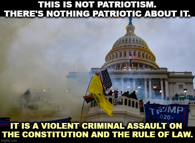 The patriots were the 140 cops who were hospitalized, and those other cops who died. | THIS IS NOT PATRIOTISM. THERE'S NOTHING PATRIOTIC ABOUT IT. IT IS A VIOLENT CRIMINAL ASSAULT ON 
THE CONSTITUTION AND THE RULE OF LAW. | image tagged in january 6 riot insurrection coup washington republicans,trump,revolution,coup,dictatorship | made w/ Imgflip meme maker