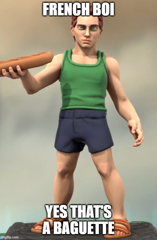 look it peni- | FRENCH BOI; YES THAT'S A BAGUETTE | image tagged in julien lavigne | made w/ Imgflip meme maker