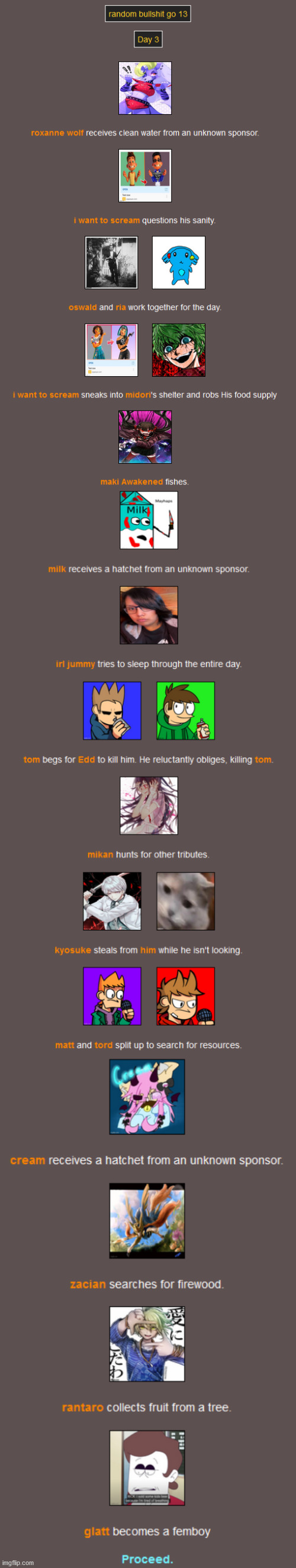 why tf did edd kill his own friend? | image tagged in hunger games,eddsworld | made w/ Imgflip meme maker