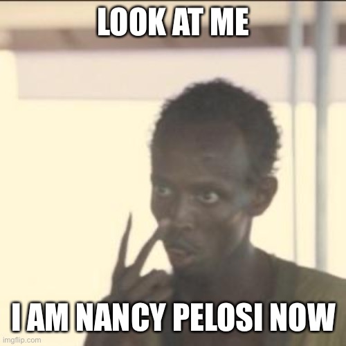 Look At Me Meme | LOOK AT ME; I AM NANCY PELOSI NOW | image tagged in memes,look at me | made w/ Imgflip meme maker