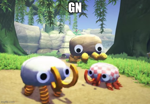 giant Bunger running to two Bungers | GN | image tagged in giant bunger running to two bungers | made w/ Imgflip meme maker