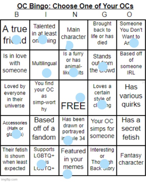 Oreo :) | image tagged in jer-sama's oc bingo | made w/ Imgflip meme maker