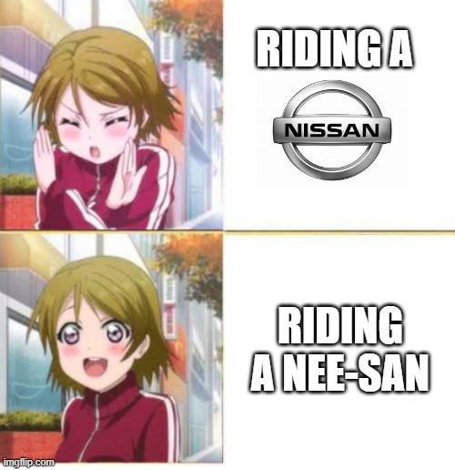 Anime drake meme | RIDING A; RIDING A NEE-SAN | image tagged in anime drake meme | made w/ Imgflip meme maker