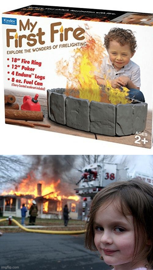 My First Fire | image tagged in memes,disaster girl,fire,reposts,repost,meme | made w/ Imgflip meme maker