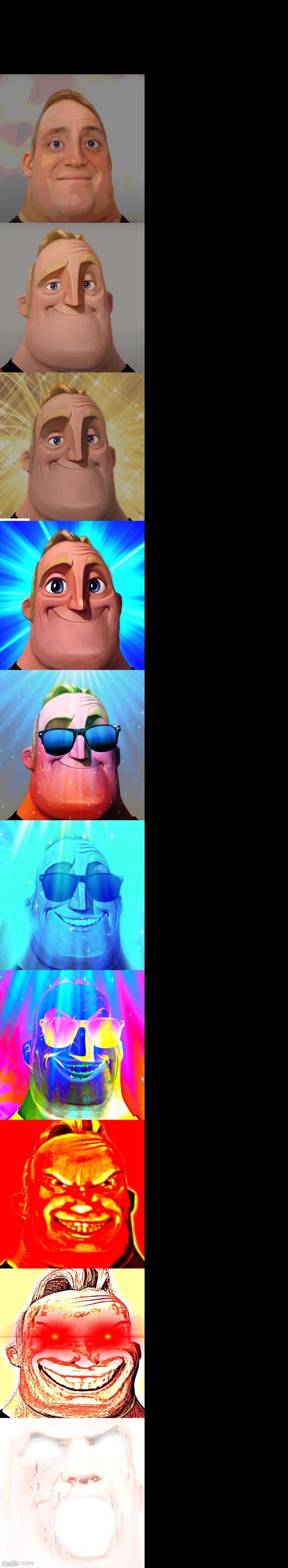 High Quality mr incredible becoming canny Blank Meme Template