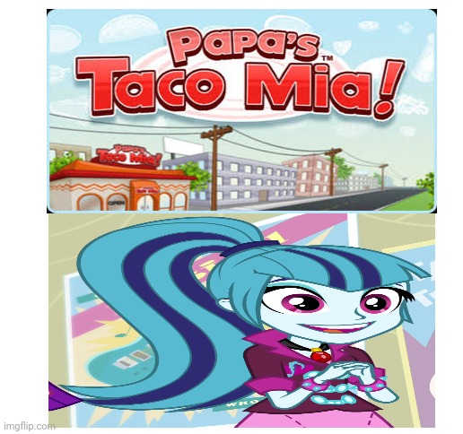 Blank White Template | image tagged in blank white template,papa louie,equestria girls,sonata dusk,taco | made w/ Imgflip meme maker