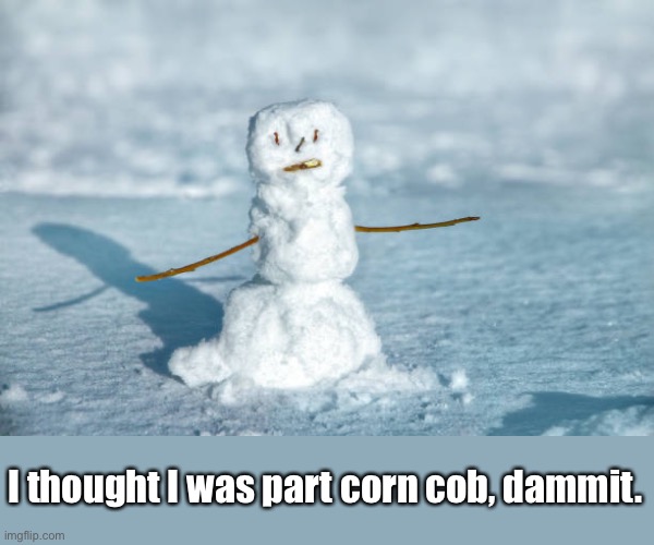 I thought I was part corn cob, dammit. | made w/ Imgflip meme maker