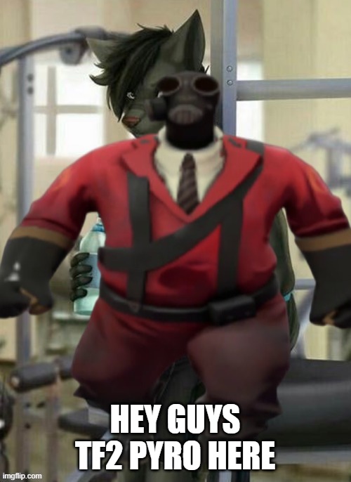HEY GUYS TF2 PYRO HERE | made w/ Imgflip meme maker