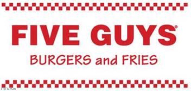 five guys logo | image tagged in five guys logo | made w/ Imgflip meme maker