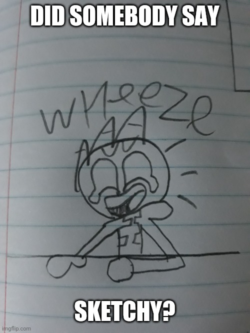 Sketchy wheeze | DID SOMEBODY SAY SKETCHY? | image tagged in sketchy wheeze | made w/ Imgflip meme maker