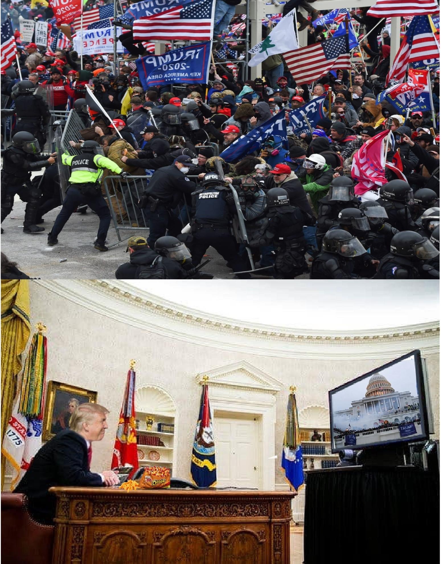 High Quality Trump Insurrection Blank Meme Template