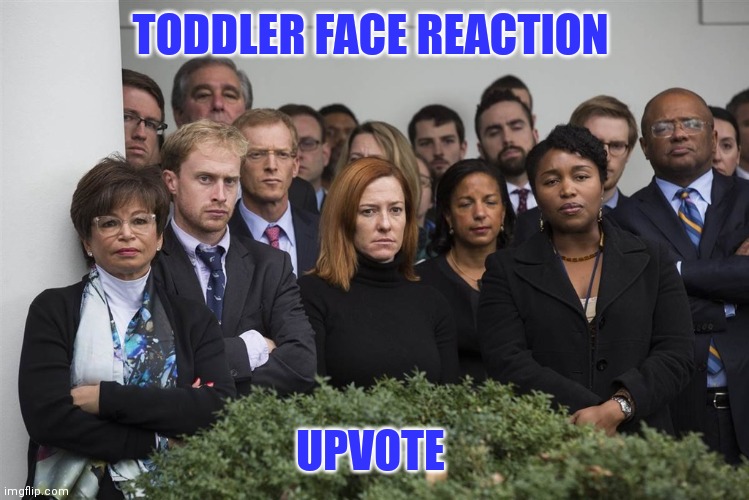 TODDLER FACE REACTION UPVOTE | made w/ Imgflip meme maker