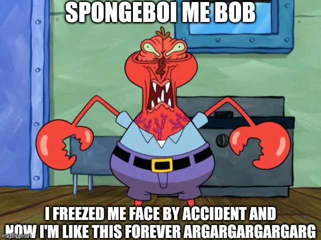 Meme Generator - Mr. Krabs as a kid sad, looking down - Newfa Stuff