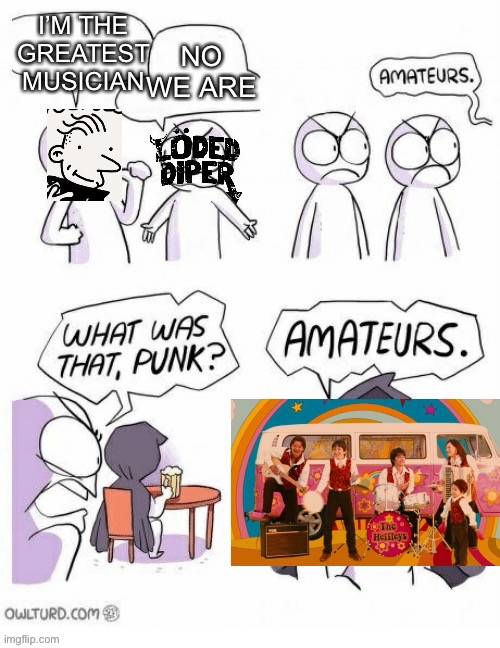 Amateurs | image tagged in amateurs,diary of a wimpy kid | made w/ Imgflip meme maker