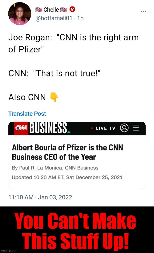 Follow The Frigging Money...All They Care About Is $$$$$ and Not People's Lives! | You Can't Make This Stuff Up! | image tagged in politics,cnn,cnn sucks,covid jab,pfizer,follow the money | made w/ Imgflip meme maker