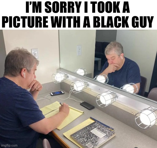 I’M SORRY I TOOK A PICTURE WITH A BLACK GUY | image tagged in dave chappelle,patton | made w/ Imgflip meme maker