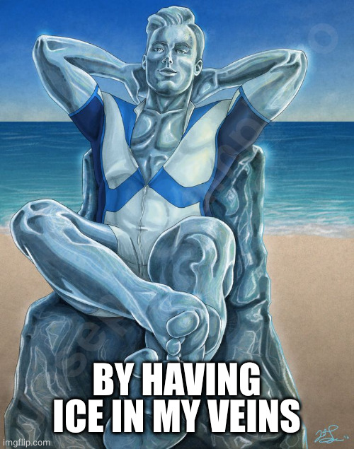 Iceman | BY HAVING ICE IN MY VEINS | image tagged in iceman | made w/ Imgflip meme maker