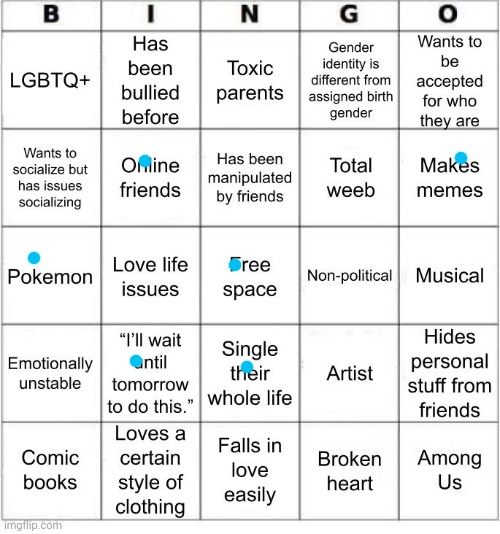 TheSuitedGayWeeb's Bingo | image tagged in jer-sama's bingo | made w/ Imgflip meme maker