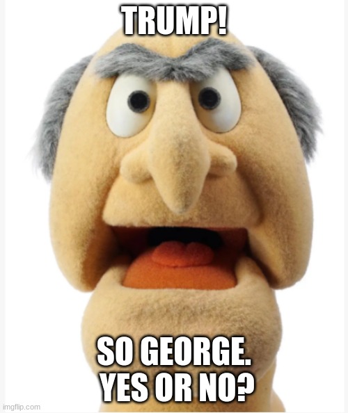 TRUMP! SO GEORGE.  YES OR NO? | made w/ Imgflip meme maker
