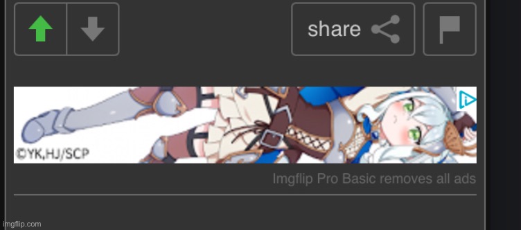 Imgflip ads are copying my body pillow | made w/ Imgflip meme maker