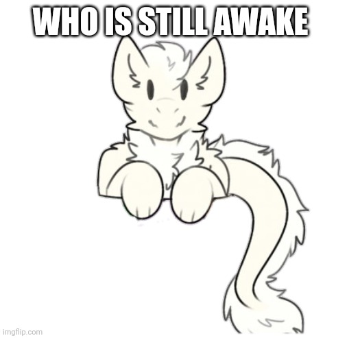 Fluffy dragon | WHO IS STILL AWAKE | image tagged in fluffy dragon | made w/ Imgflip meme maker
