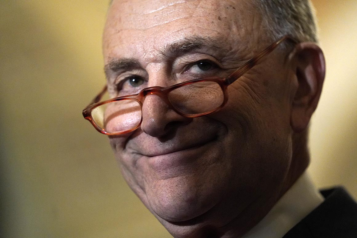 Schumer smiling Blank Meme Template