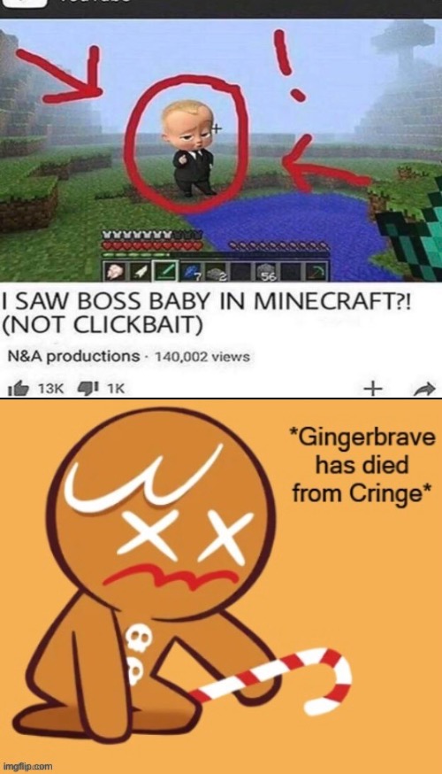 *dies from cringe with gingerbrave* | image tagged in dies from cringe | made w/ Imgflip meme maker