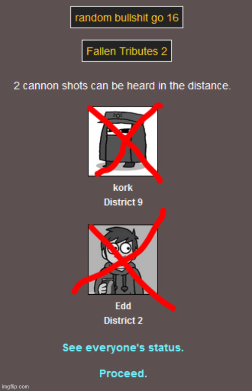 rip edd | image tagged in hunger games,eddsworld | made w/ Imgflip meme maker