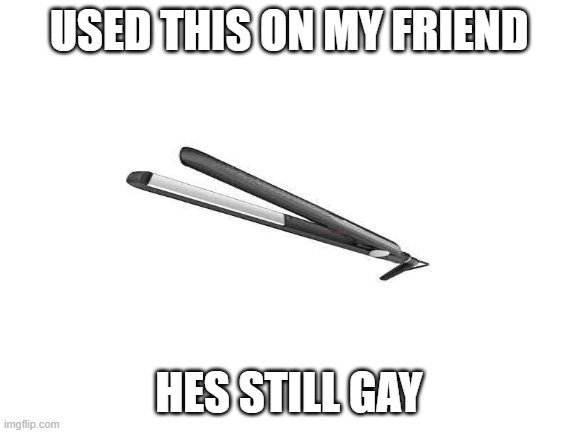 Try a  better one next time | USED THIS ON MY FRIEND; HES STILL GAY | image tagged in lmao | made w/ Imgflip meme maker