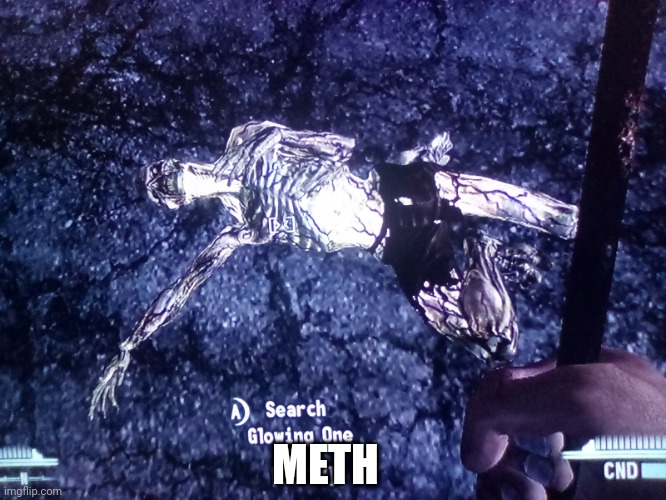 "Meth" Fallout new vegas | METH | image tagged in fallout new vegas,drug | made w/ Imgflip meme maker