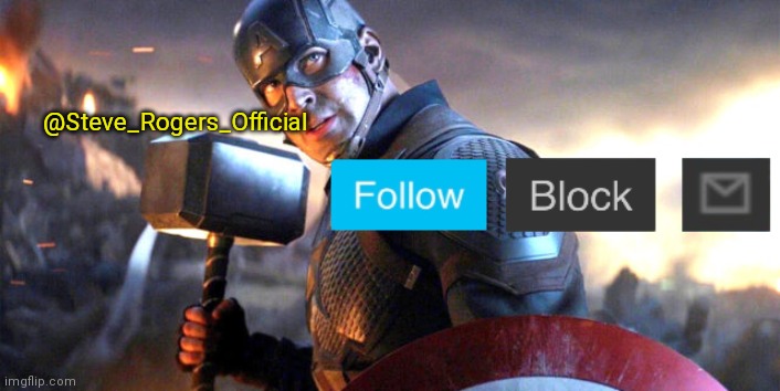 Steve_Rogers_Official Second Annoucment template Blank Meme Template