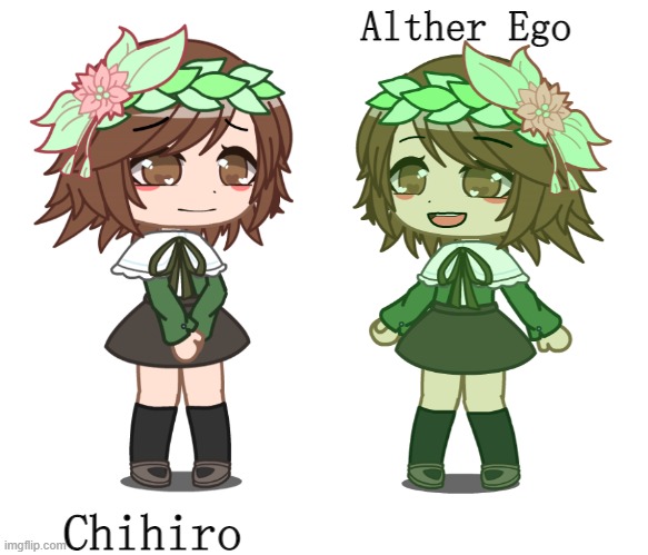 yes i'm bored | Alther Ego; Chihiro | made w/ Imgflip meme maker