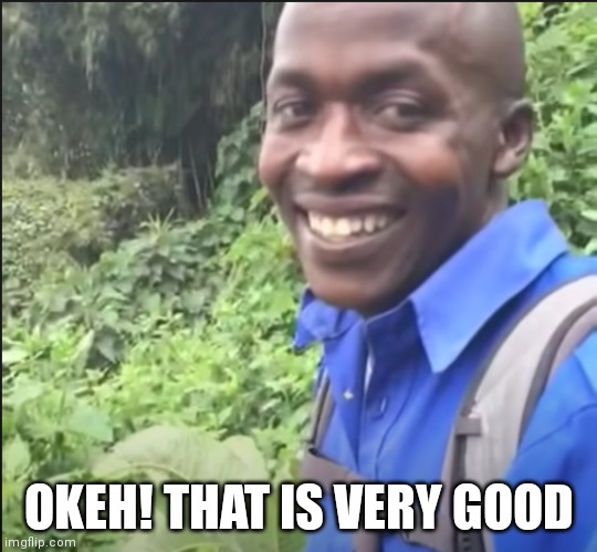 okeh | OKEH! THAT IS VERY GOOD | image tagged in okeh | made w/ Imgflip meme maker