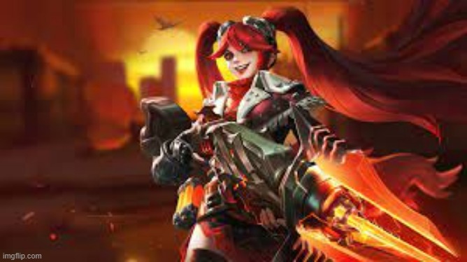 Blazing Gun layla | image tagged in cute,memes,mlbb | made w/ Imgflip meme maker