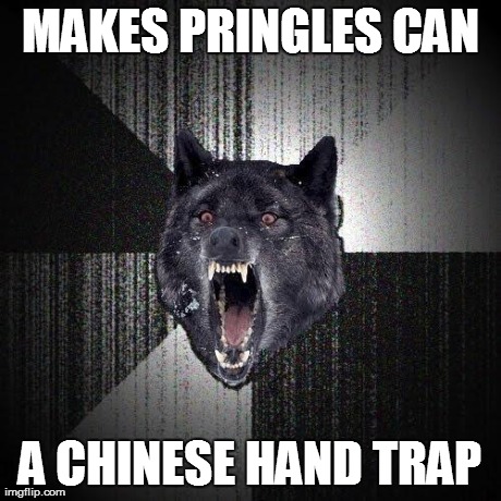 MAKES PRINGLES CAN A CHINESE HAND TRAP | made w/ Imgflip meme maker