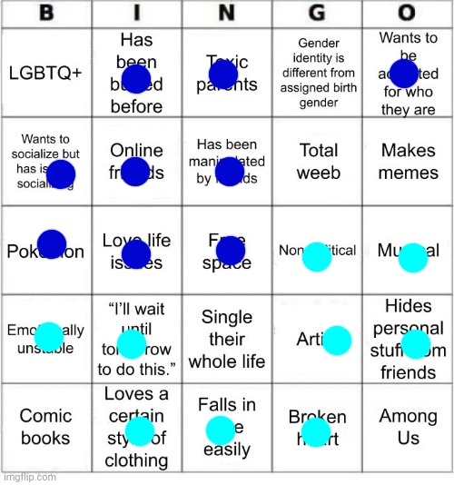 È(A) | image tagged in jer-sama's bingo | made w/ Imgflip meme maker