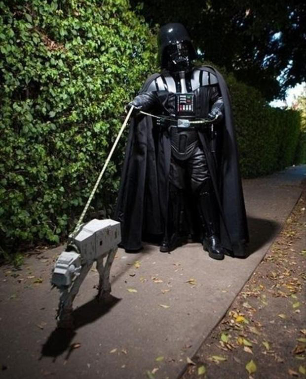 Darth Vader walking  AT-AT Blank Meme Template