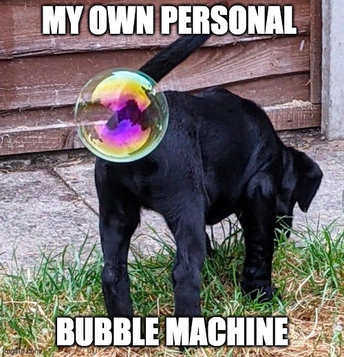 MY OWN PERSONAL; BUBBLE MACHINE | made w/ Imgflip meme maker