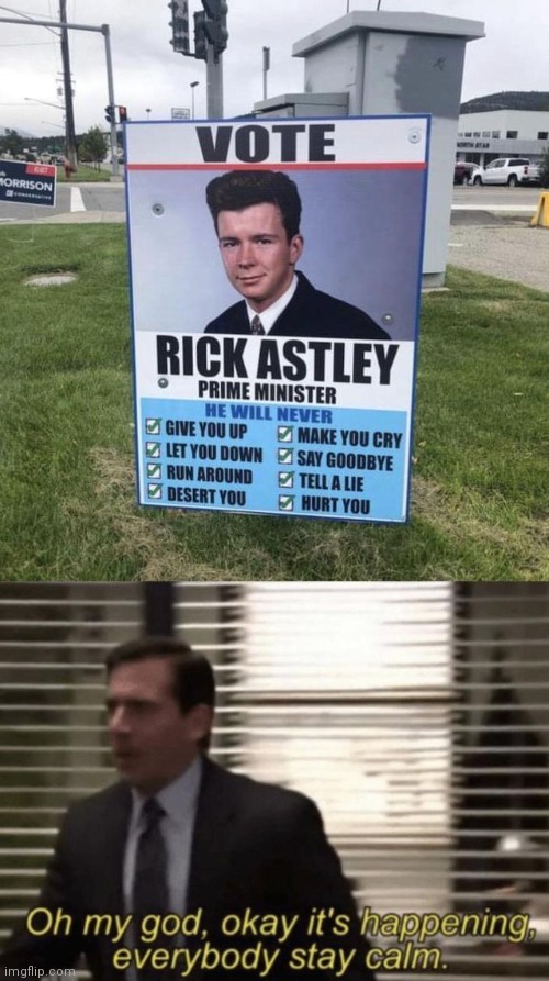 Is this a rickroll or what?! | image tagged in rick astley,rickroll,funny,oh god | made w/ Imgflip meme maker