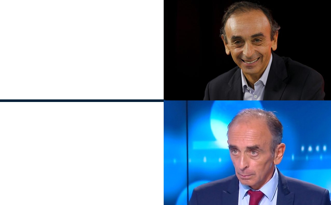 High Quality Zemmour content pas content drake Blank Meme Template