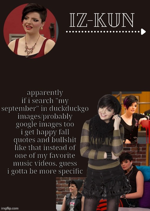 this content is brought to u by raid shadow legends cuz i can't think of titles | apparently if i search "my september" in duckduckgo images/probably google images too i get happy fall quotes and bullshit like that instead of one of my favorite music videos. guess i gotta be more specific | image tagged in piper temp | made w/ Imgflip meme maker