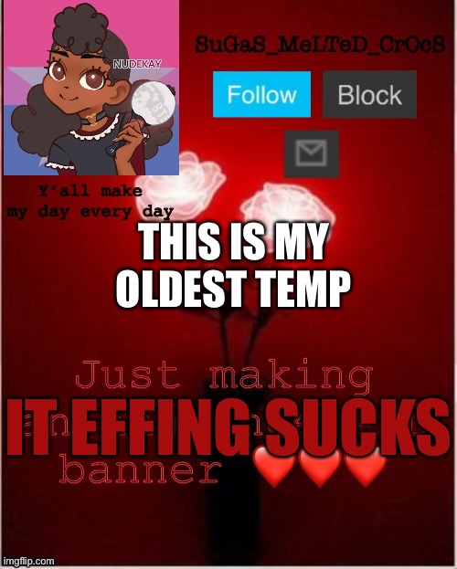 New SMC banner! | THIS IS MY OLDEST TEMP; IT EFFING SUCKS | image tagged in new smc banner | made w/ Imgflip meme maker