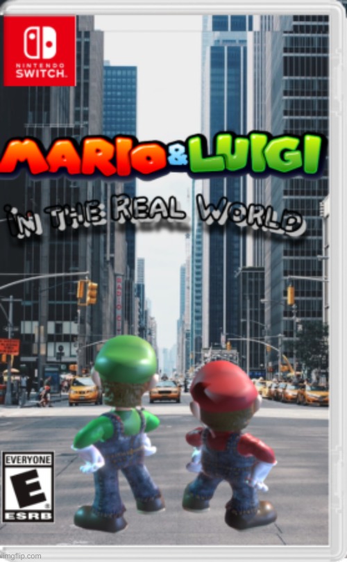 No! Mario don't get hit by that- car. oh well, guess I'm on my own. | image tagged in fake,nintendo switch,nintendo,switch,mario,luigi | made w/ Imgflip meme maker