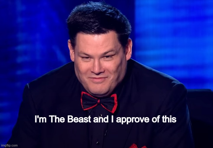 High Quality im the beast and i approve of this Blank Meme Template